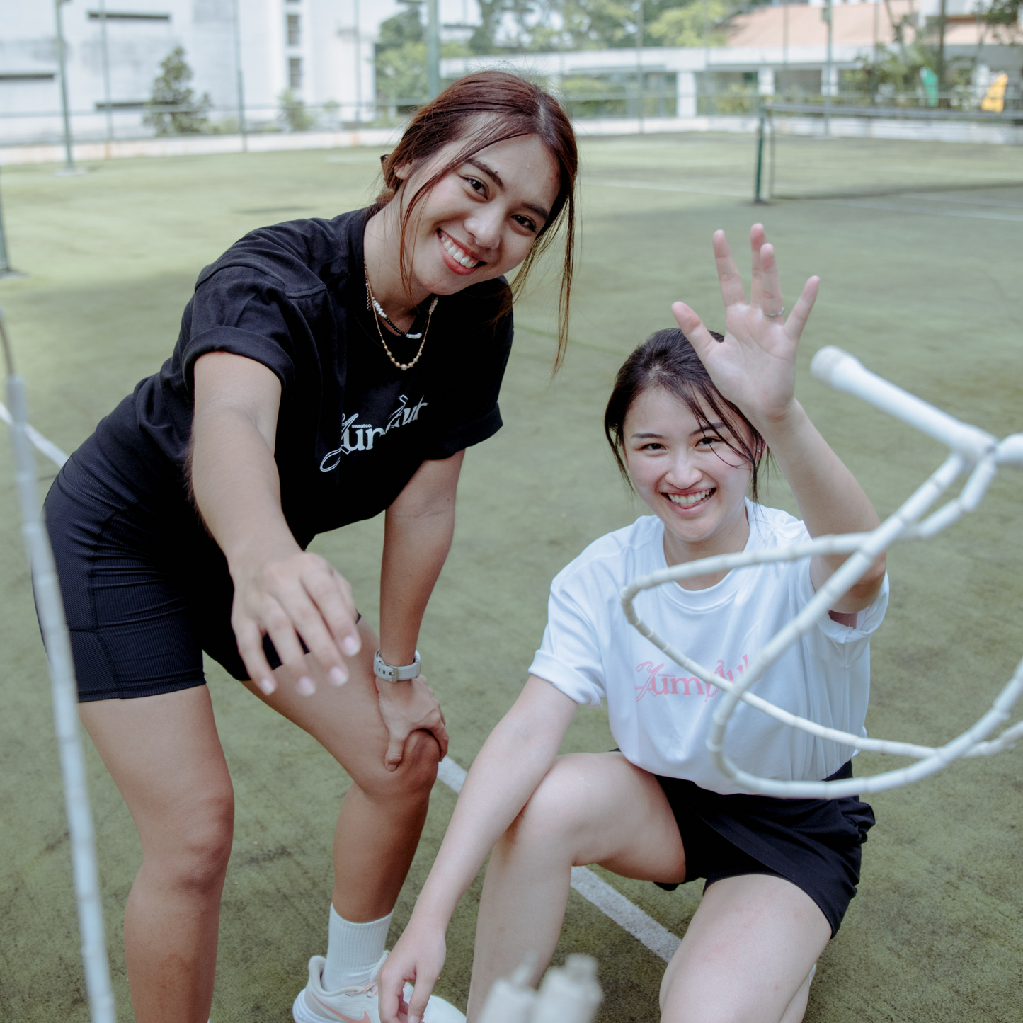 white & pink unisex jump club tee