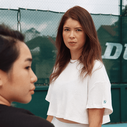 white tennis basics top